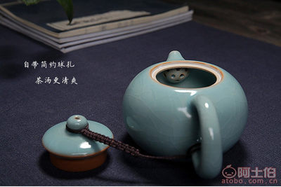 瓯龙柴窑汝瓷 德化匠心打造的开片青瓷茶具之美